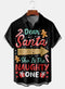 Men's Christmas Funny Graphic Short Sleeve Hawaiian Shirt